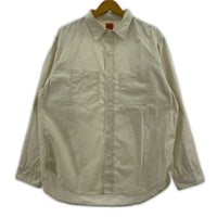 長袖シャツ W-POCKET WORK SHIRT L ベージュ
