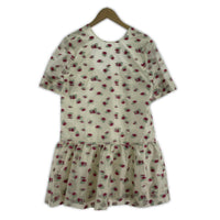 ワンピース Organza Jacquard Open-back Mini Dress