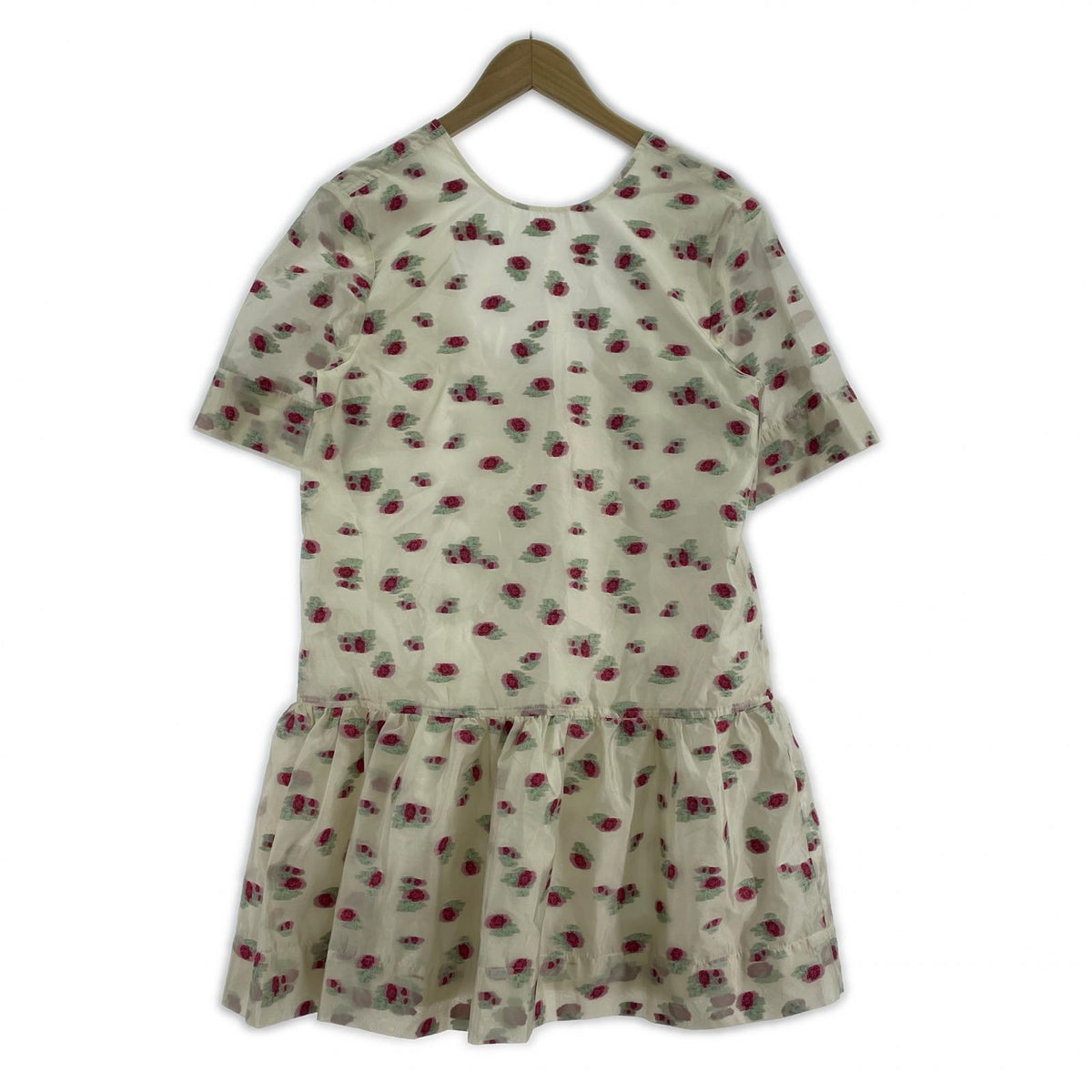 ワンピース Organza Jacquard Open-back Mini Dress