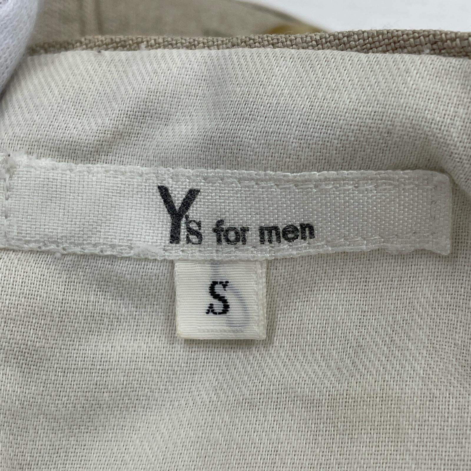 パンツ Y’s for men 90s~ 初期 白タグ アジャスター付 リネンスラックス S ベージュ S ベージュ
