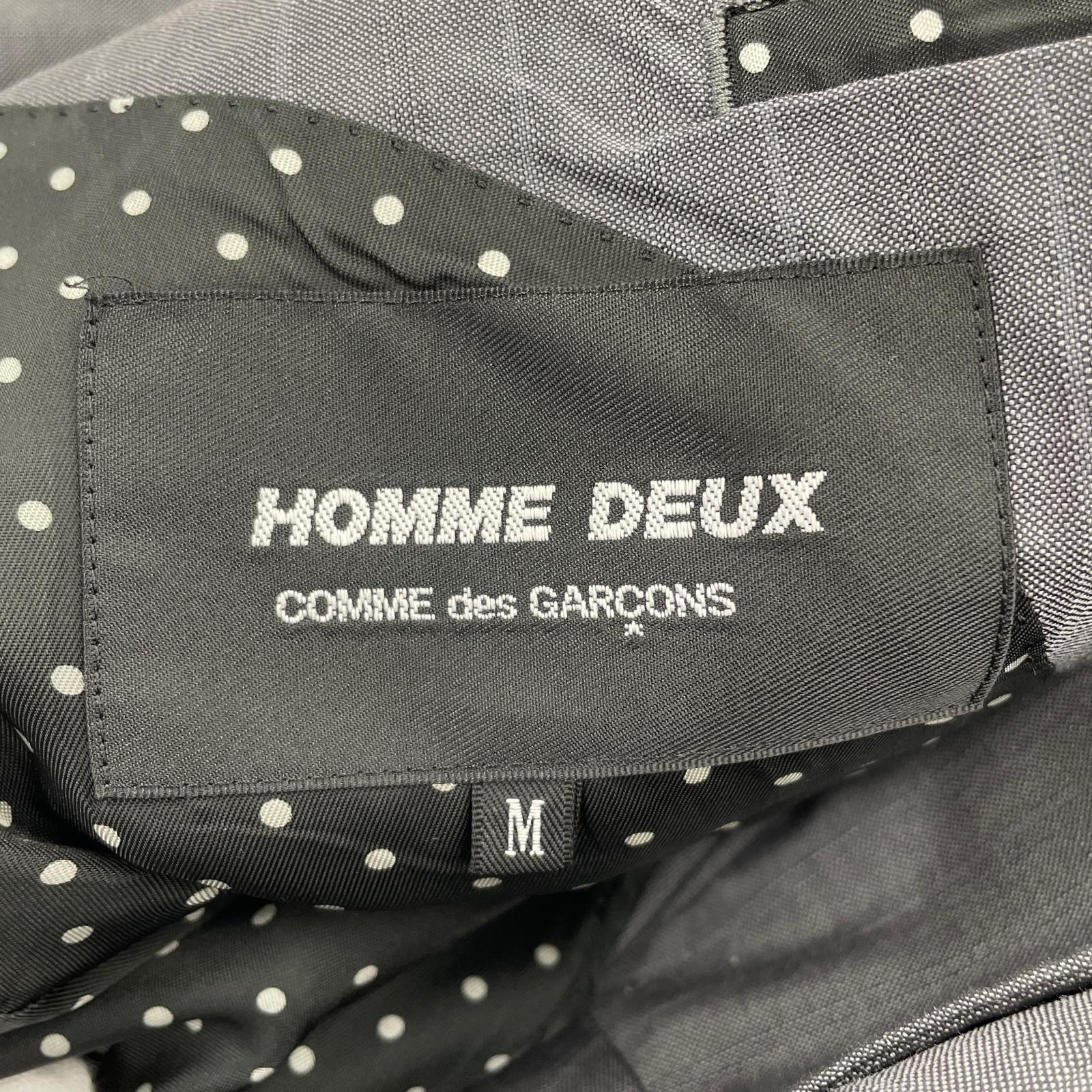 ジャケット COMME des GARCONS HOMME DEUX モヘア混テーラードジャケット M グレー M グレー