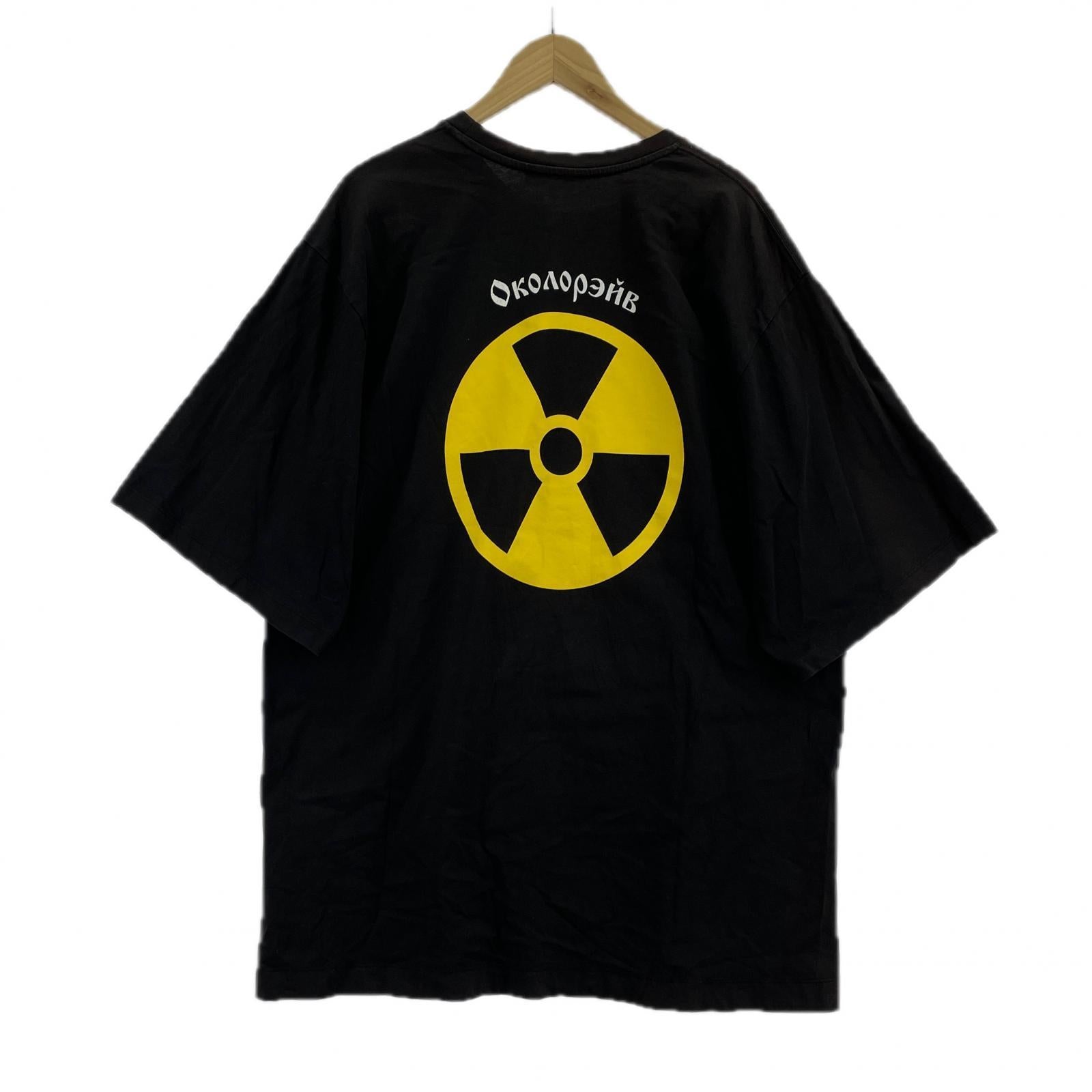 半袖Tシャツ バックプリント M ブラック