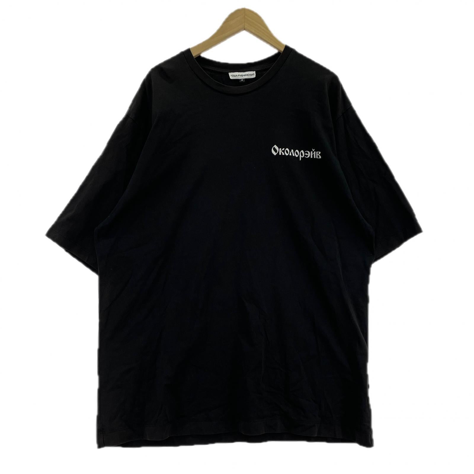 半袖Tシャツ バックプリント M ブラック