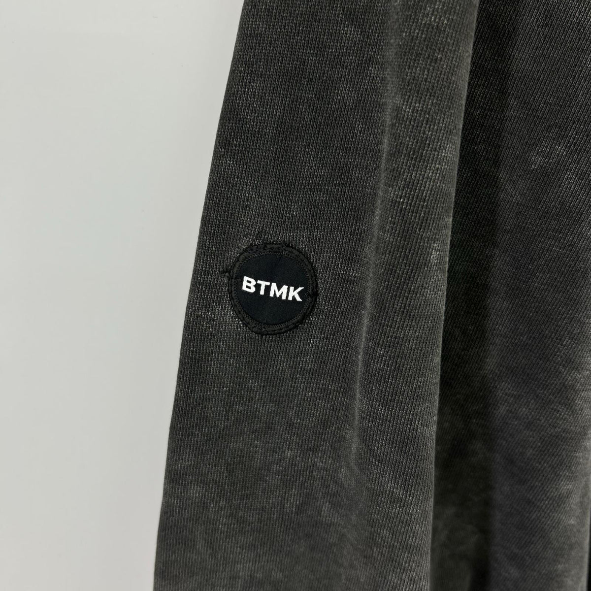 スウェット BTMK 加工 クルーネックスウェット ブラック