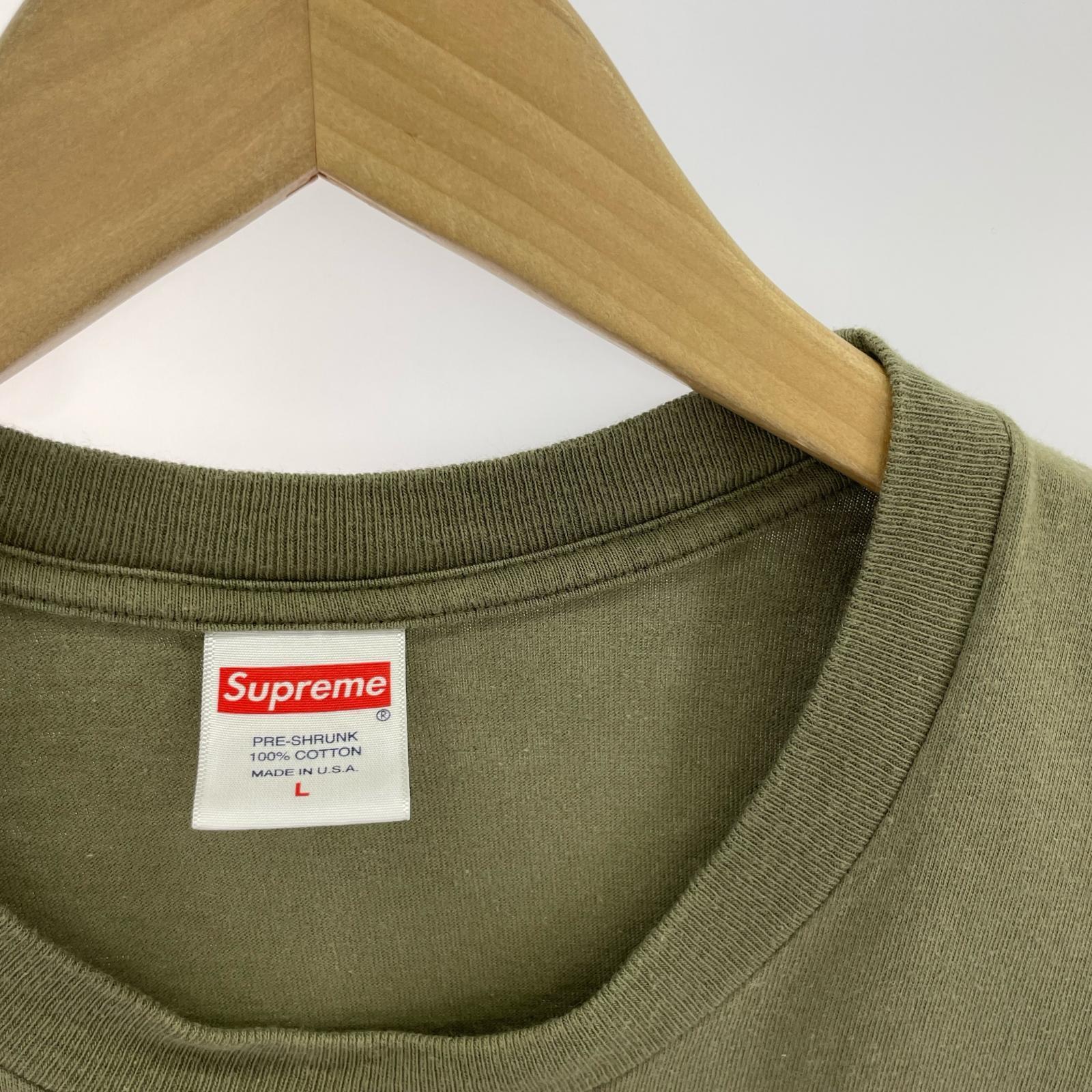半袖Tシャツ Cross Box Logo Tee (L) オリーブ L