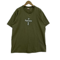 半袖Tシャツ Cross Box Logo Tee (L) オリーブ L