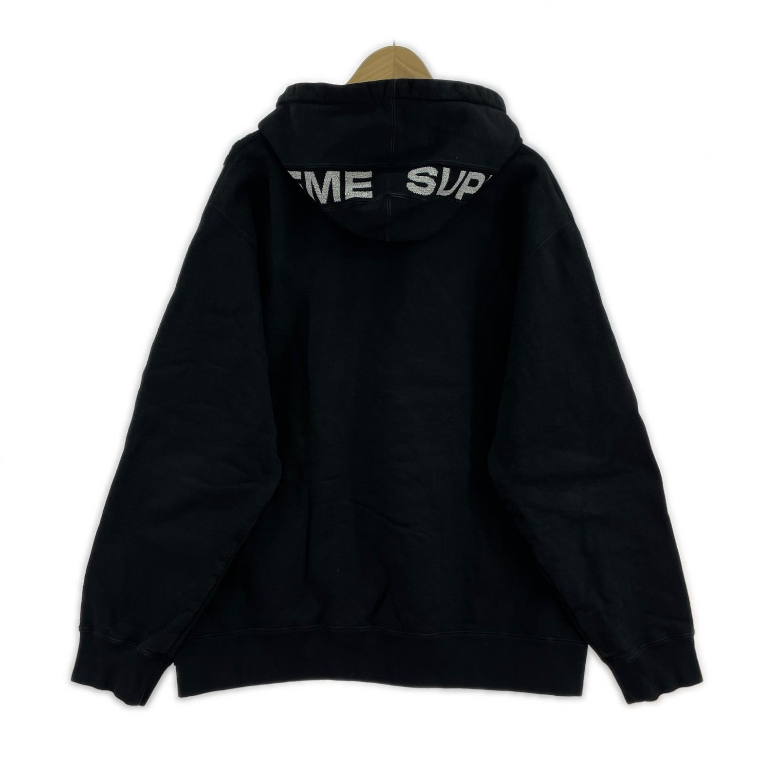 パーカー 20SS ARM METARIC LOGO HOODIE L L ブラック