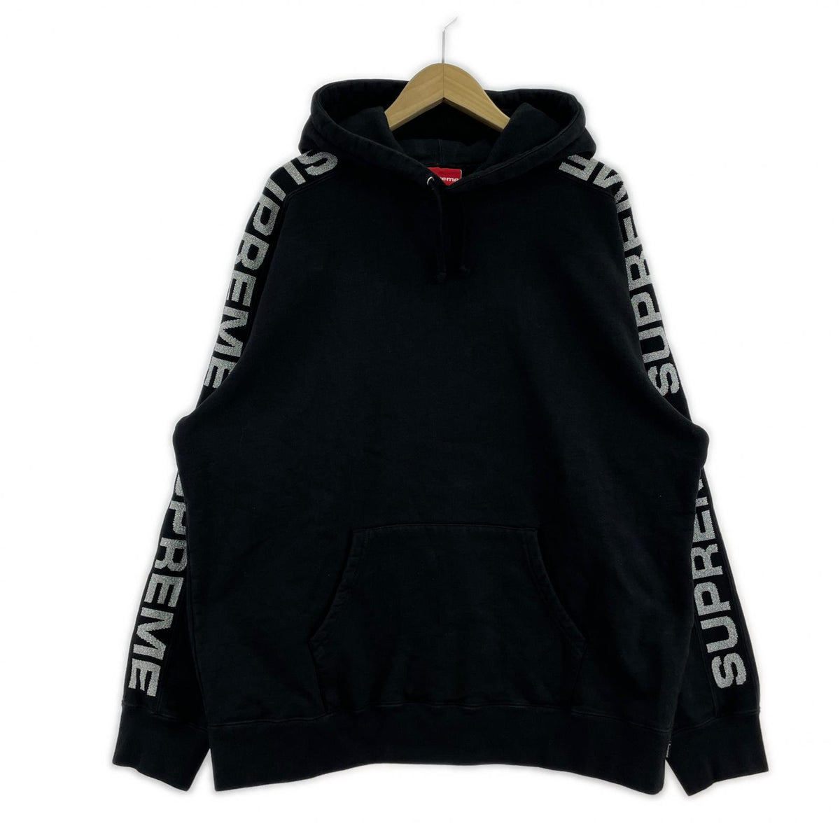 パーカー 20SS ARM METARIC LOGO HOODIE L L ブラック