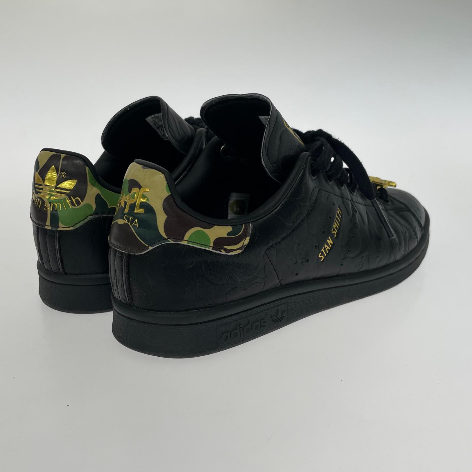 スニーカー ×A BATHING APE 30周年 Stan Smith BLK 26.5cm (US8 1/2 UK8 EU43) ブラック