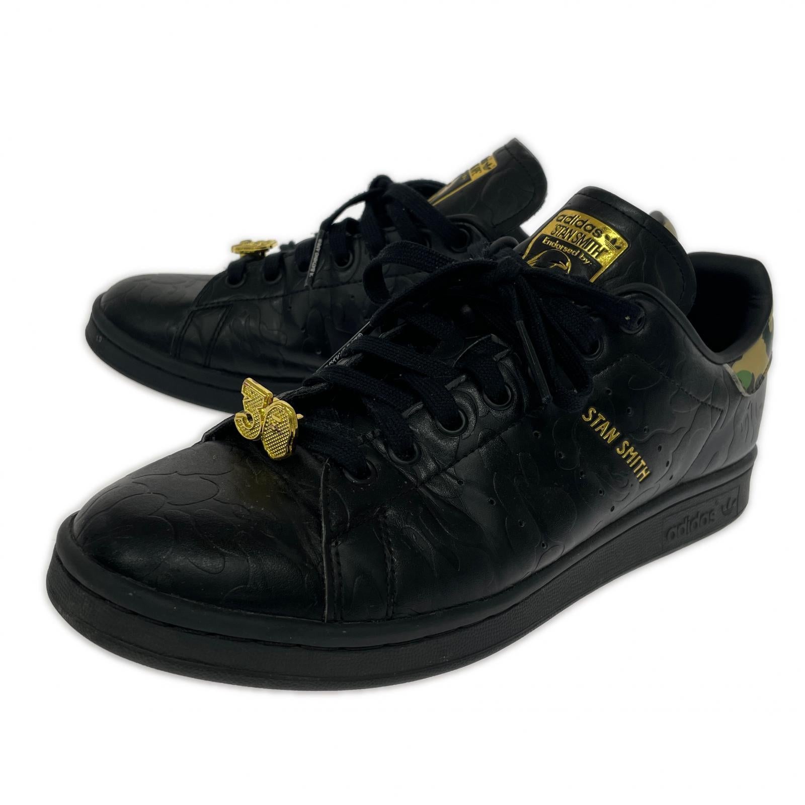スニーカー ×A BATHING APE 30周年 Stan Smith BLK 26.5cm (US8 1/2 UK8 EU43) ブラック