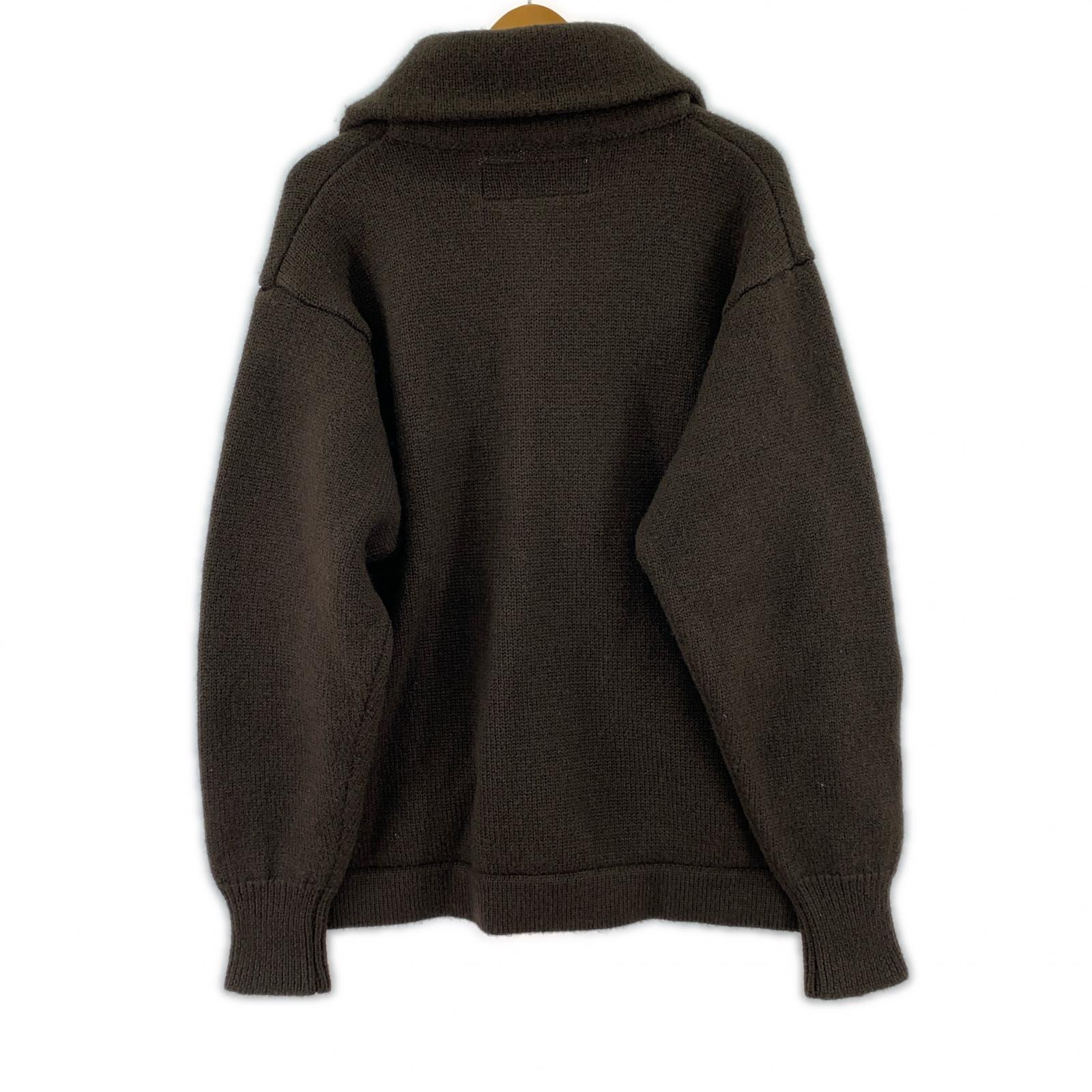 ニット TROPHY CLOTHING Shawl Collar Knit Jacket ブラウン
