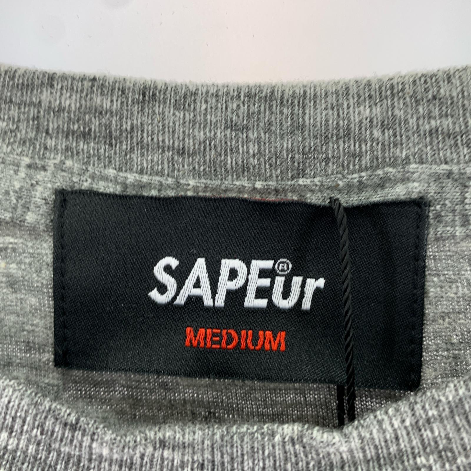 半袖Tシャツ S/Sカレッジロゴ プリントTee (M) M グレー