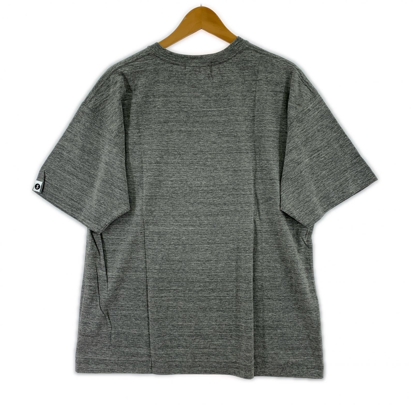 半袖Tシャツ S/Sカレッジロゴ プリントTee (M) M グレー
