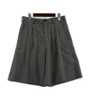 パンツ HOMME PLUS 25SS 2タック ワイドショートパンツ XS