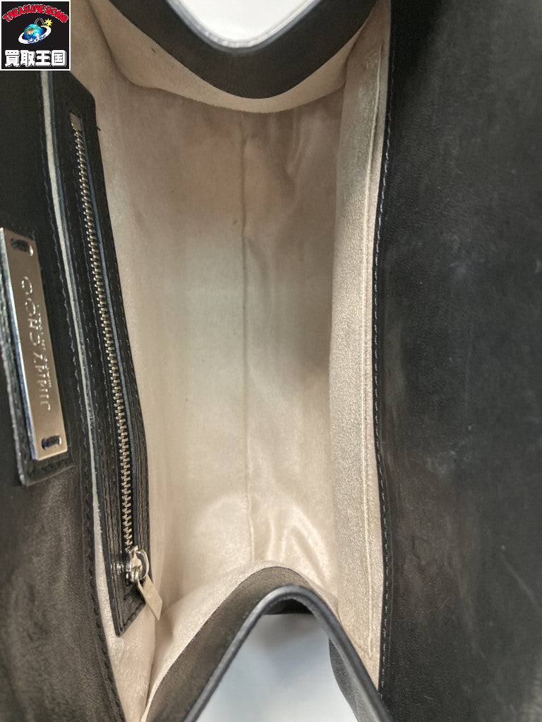 JIMMY CHOO ライリー スタースタッズ 2WAYバッグ ブラック