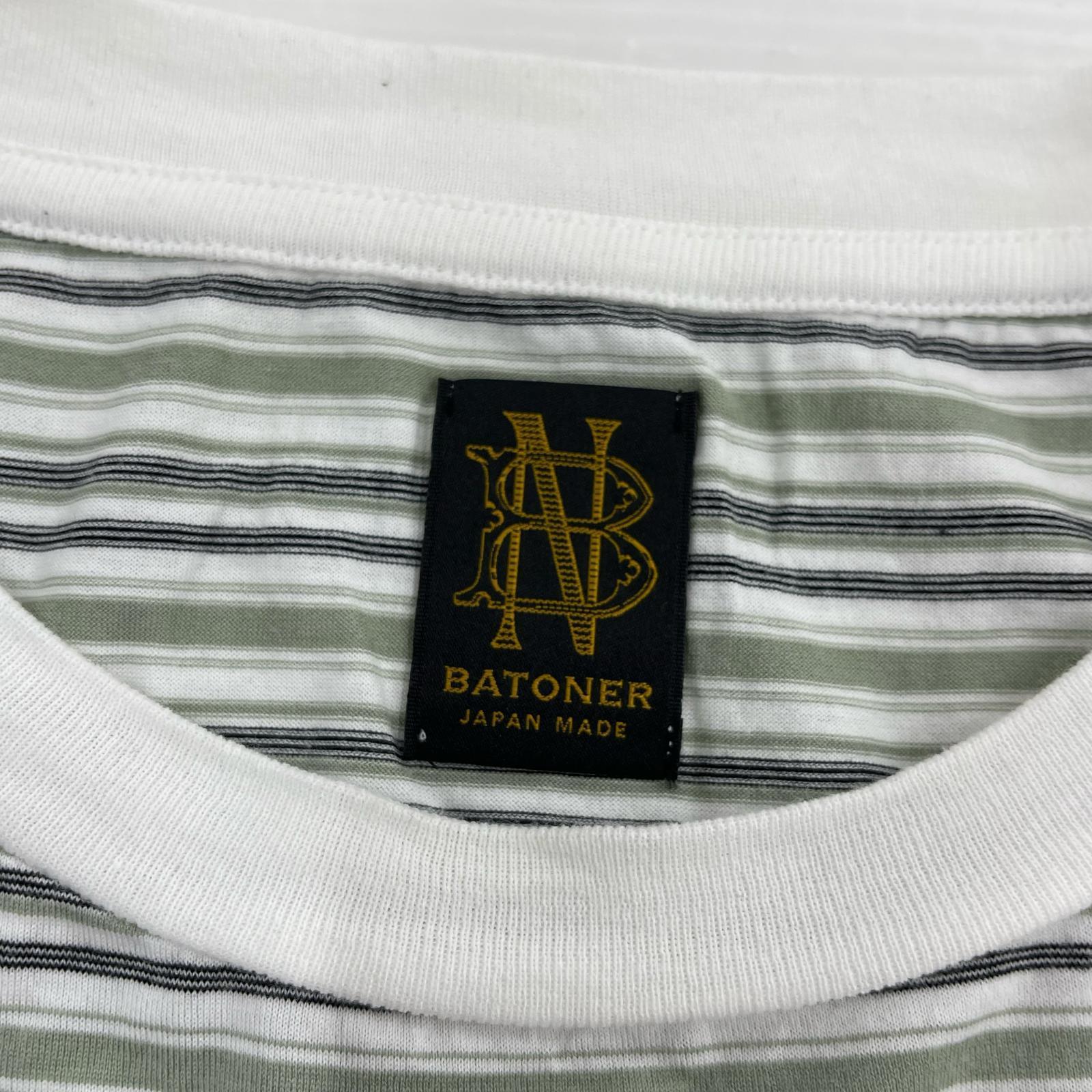 半袖Tシャツ BATONER HIGH GAUGE BORDER T-SHIRT BN-24SM-049 (2) 2