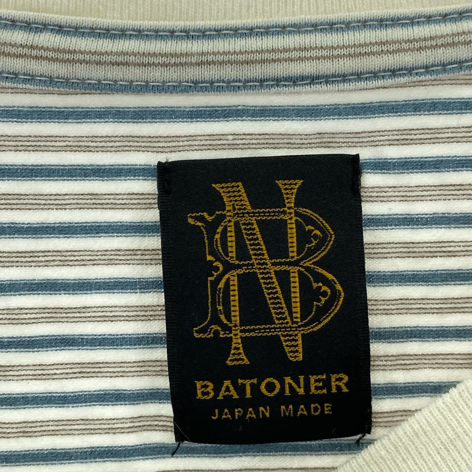 半袖Tシャツ BATONER TORNADE COTTON BORDER T-SHIRT BN-23SM-052 (3) 3