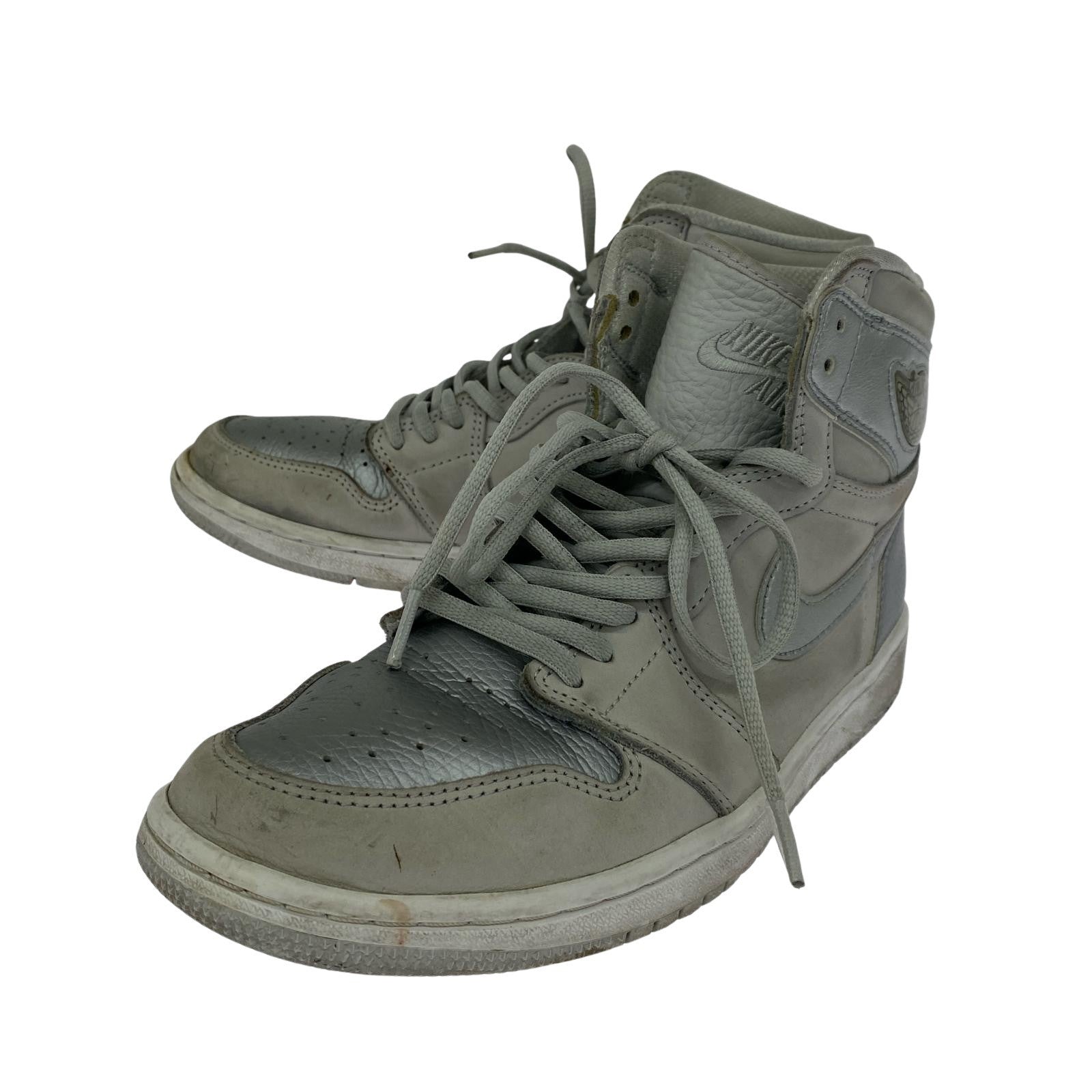 スニーカー AIR JORDAN 1 HIGH OG 銀 (26.0cm) 26cm (US8 UK7 1/2 EU42) グレー
