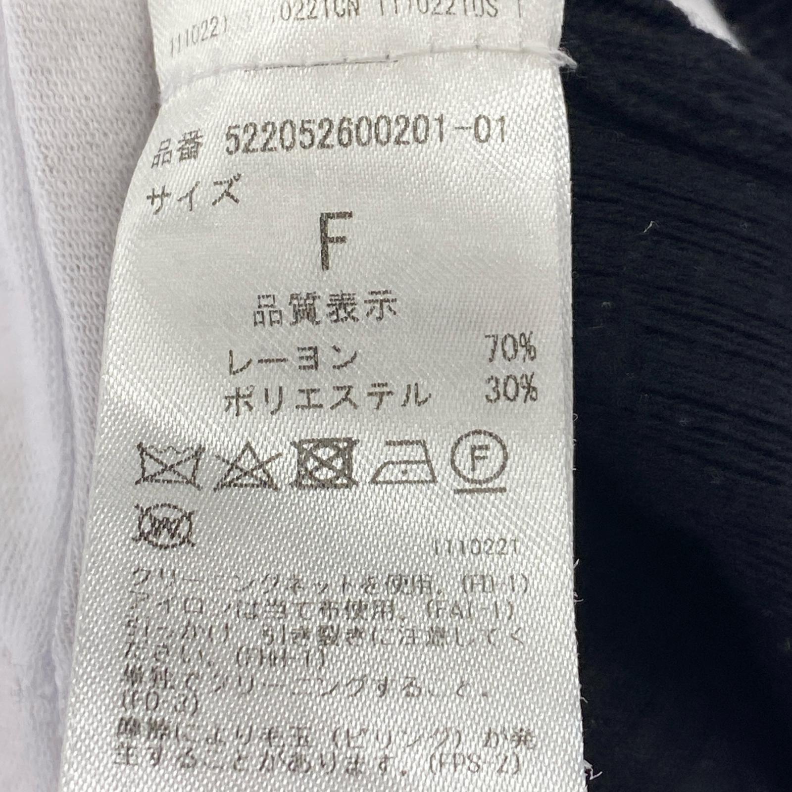 ワンピース ノースリーブニットワンピース ブラック (F) ブラック