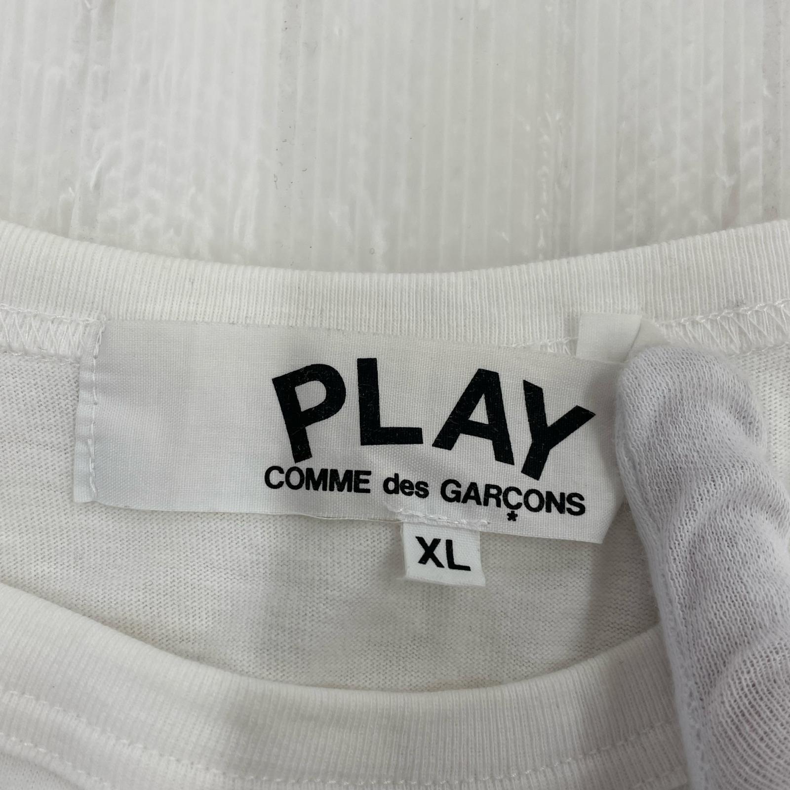 半袖Tシャツ 緑ハート 白(XL) ホワイト