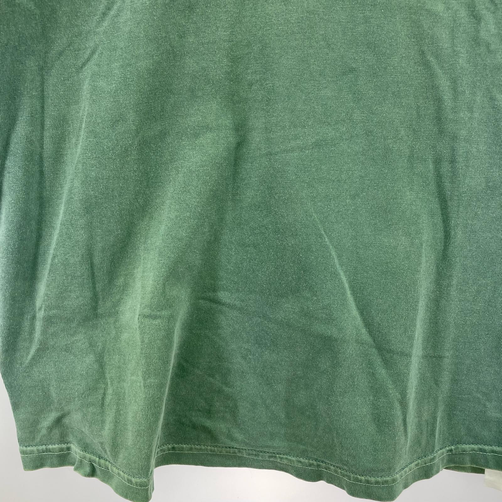 半袖Tシャツ 刺繍ワンポイント ポケT 緑(M) M