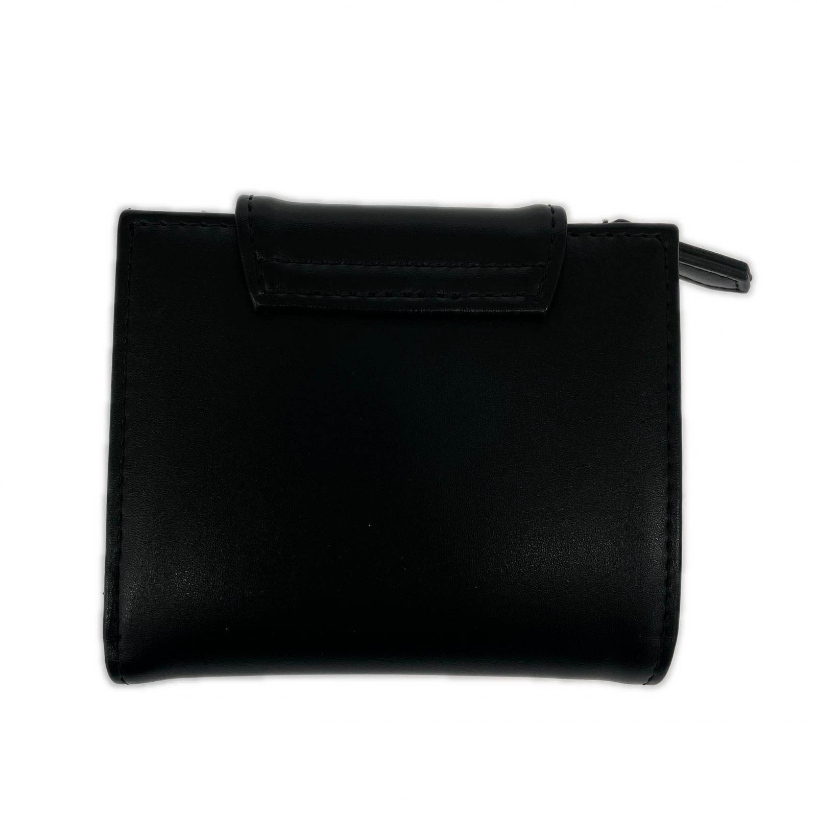 コンパクトウォレット METAL OVAL Logo Buckle WALLET ブラック