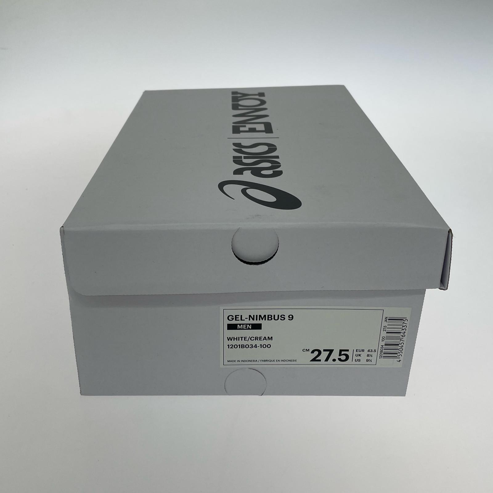 スニーカー ×ENNOY GEL-NIMBUS 9 WHITE/CREAM 27.5cm (US9 1/2 UK9 EU45)
