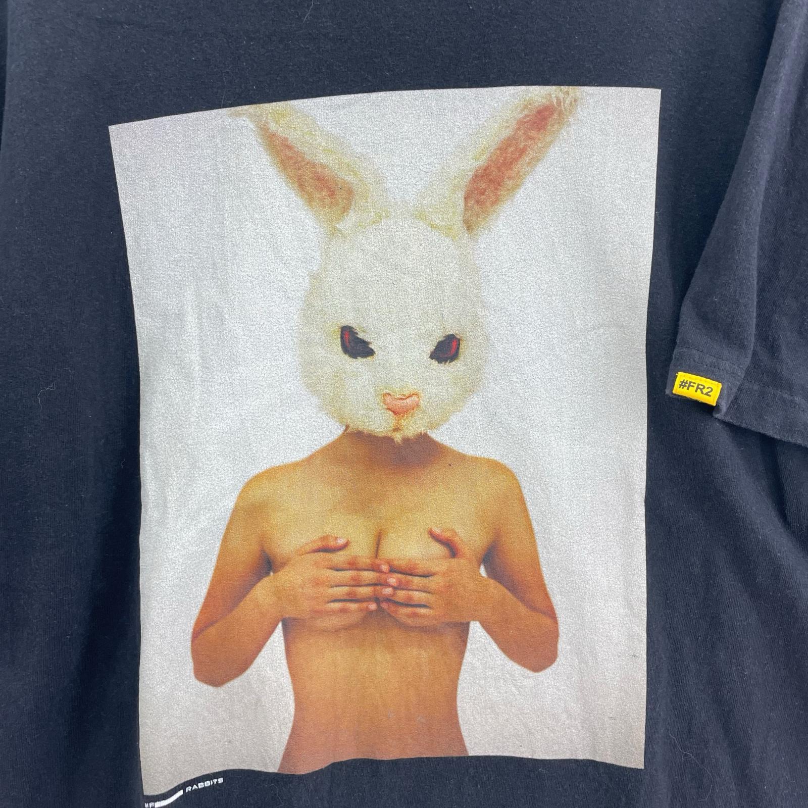 半袖Tシャツ ハンドブラ/プリントロゴ L ブラック