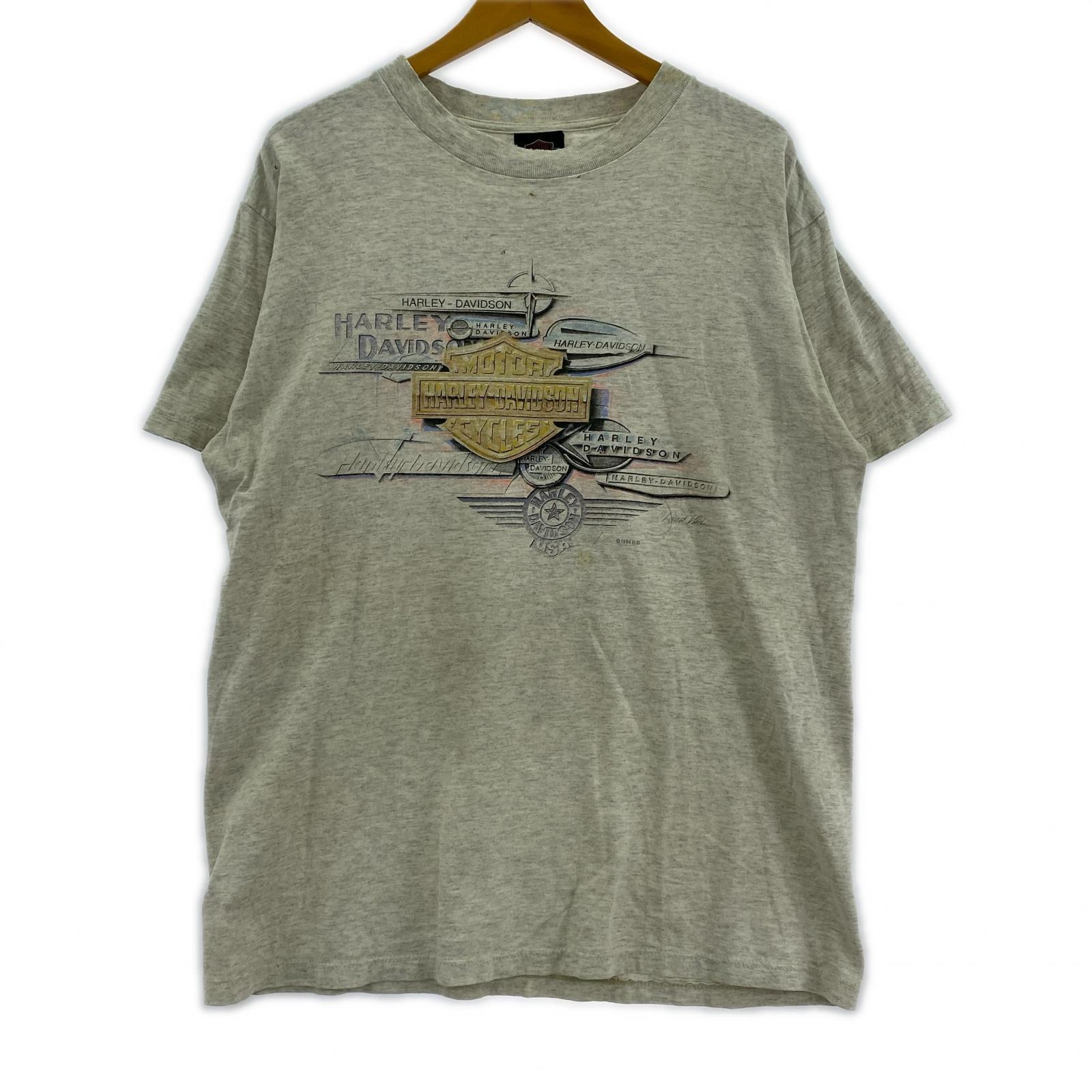 半袖Tシャツ 95年 両面プリント L グレー