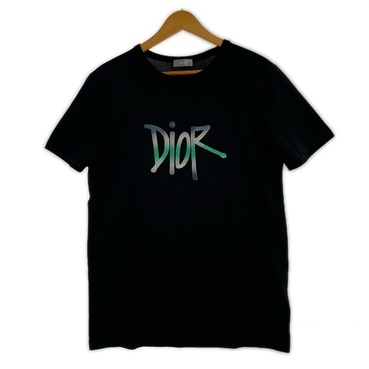 ×Shawn Stussy Embroidered Logo Tee/黒/S S