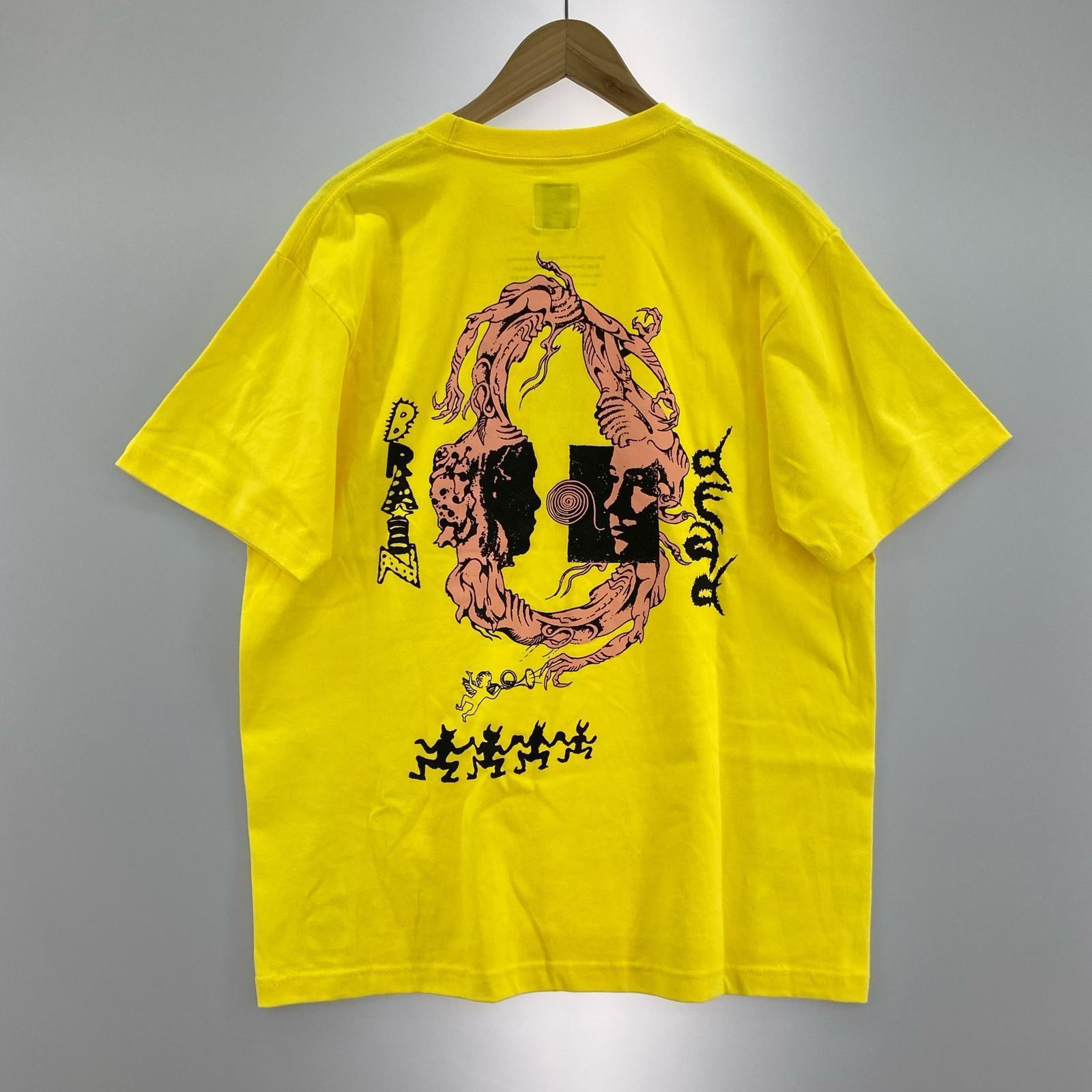 半袖Tシャツ SASQUATCHfabrix.×BRAIN DEAD 無秩序 プリントTee L イエロー L イエロー
