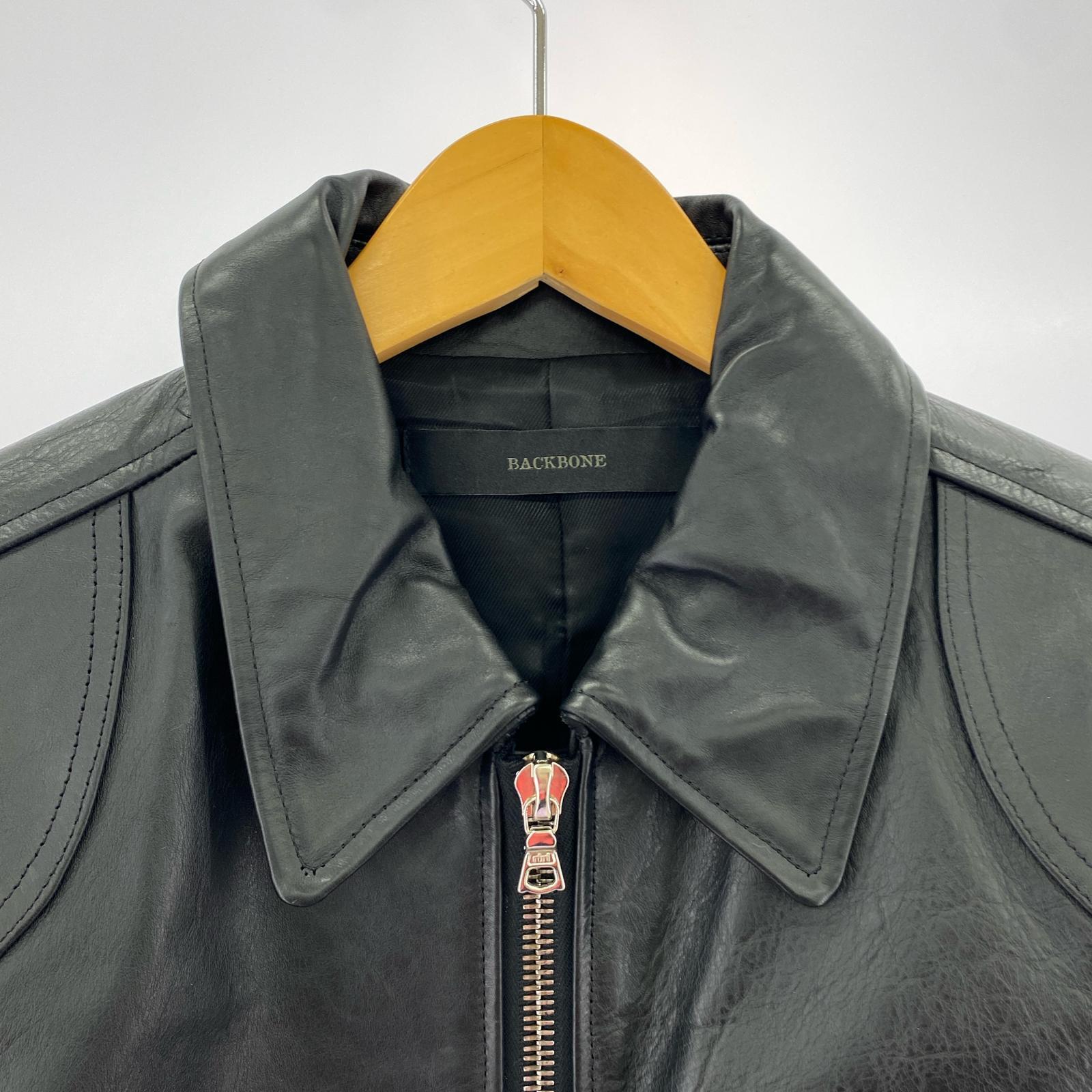 ジャケット BACKBONE レザージャケット ホースハイド BB16FW 黒(S) S ブラック