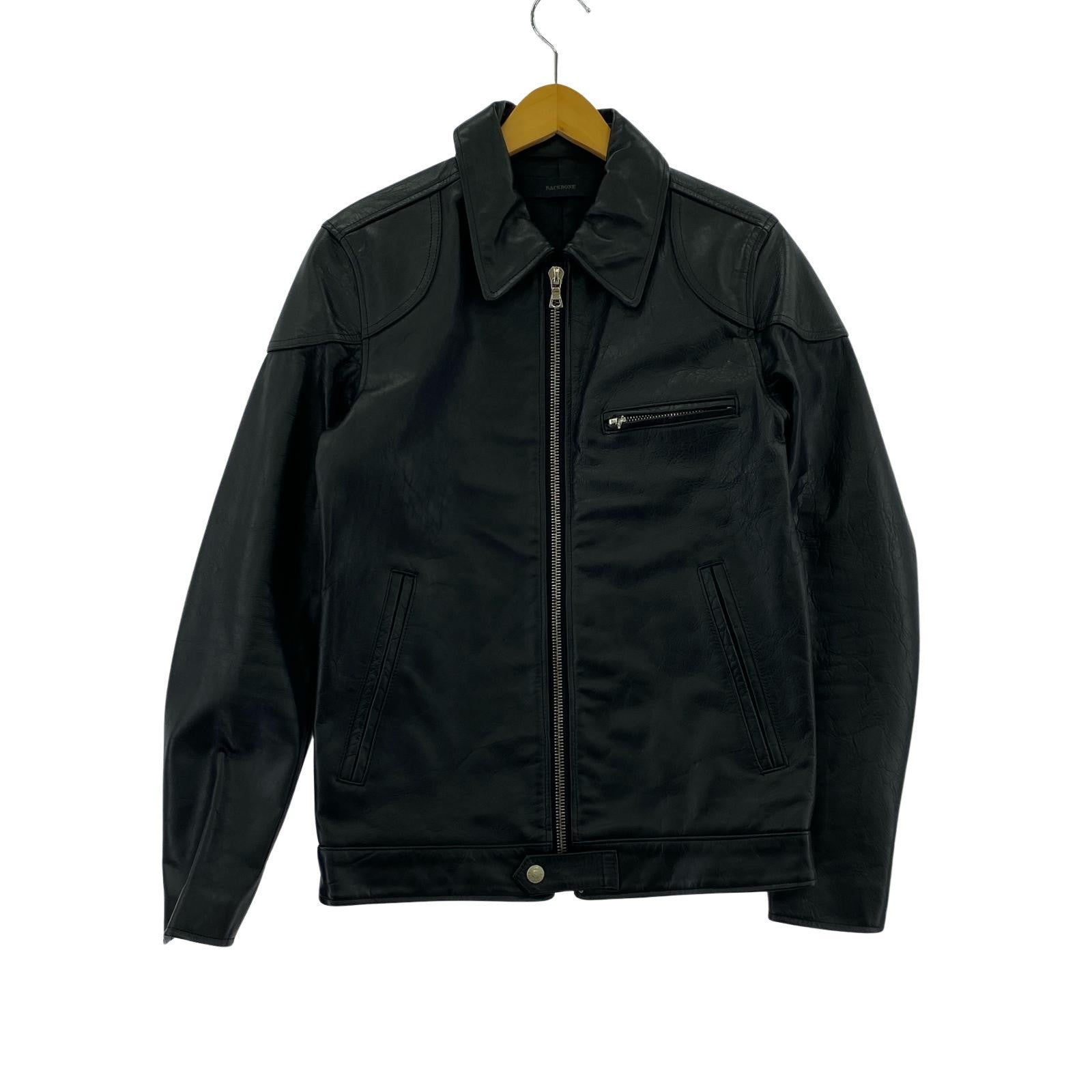 ジャケット BACKBONE レザージャケット ホースハイド BB16FW 黒(S) S ブラック