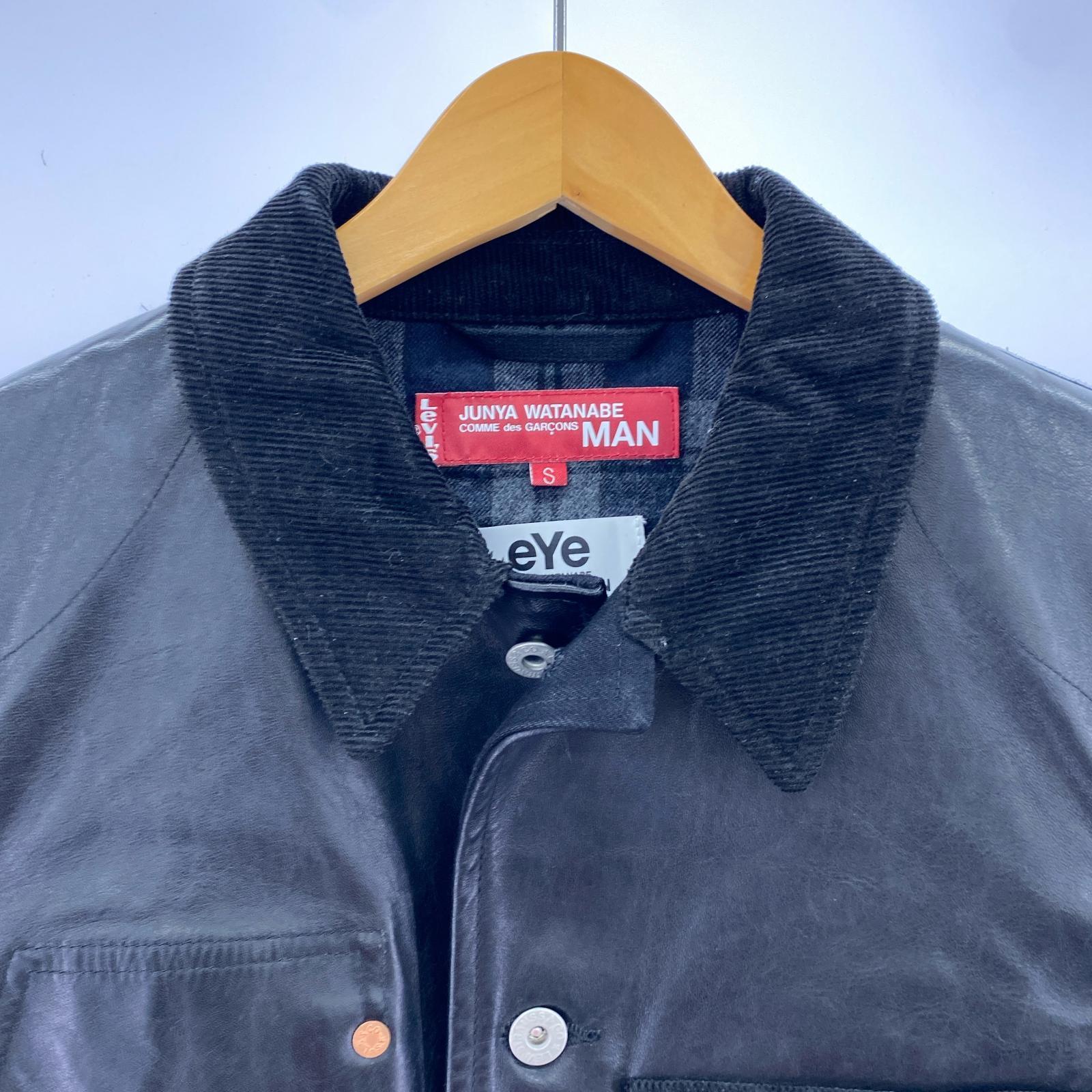 ジャケット JUNYA WATANABE Levi's WP-J901 AD2015 レザージャケット (S) S ブラック