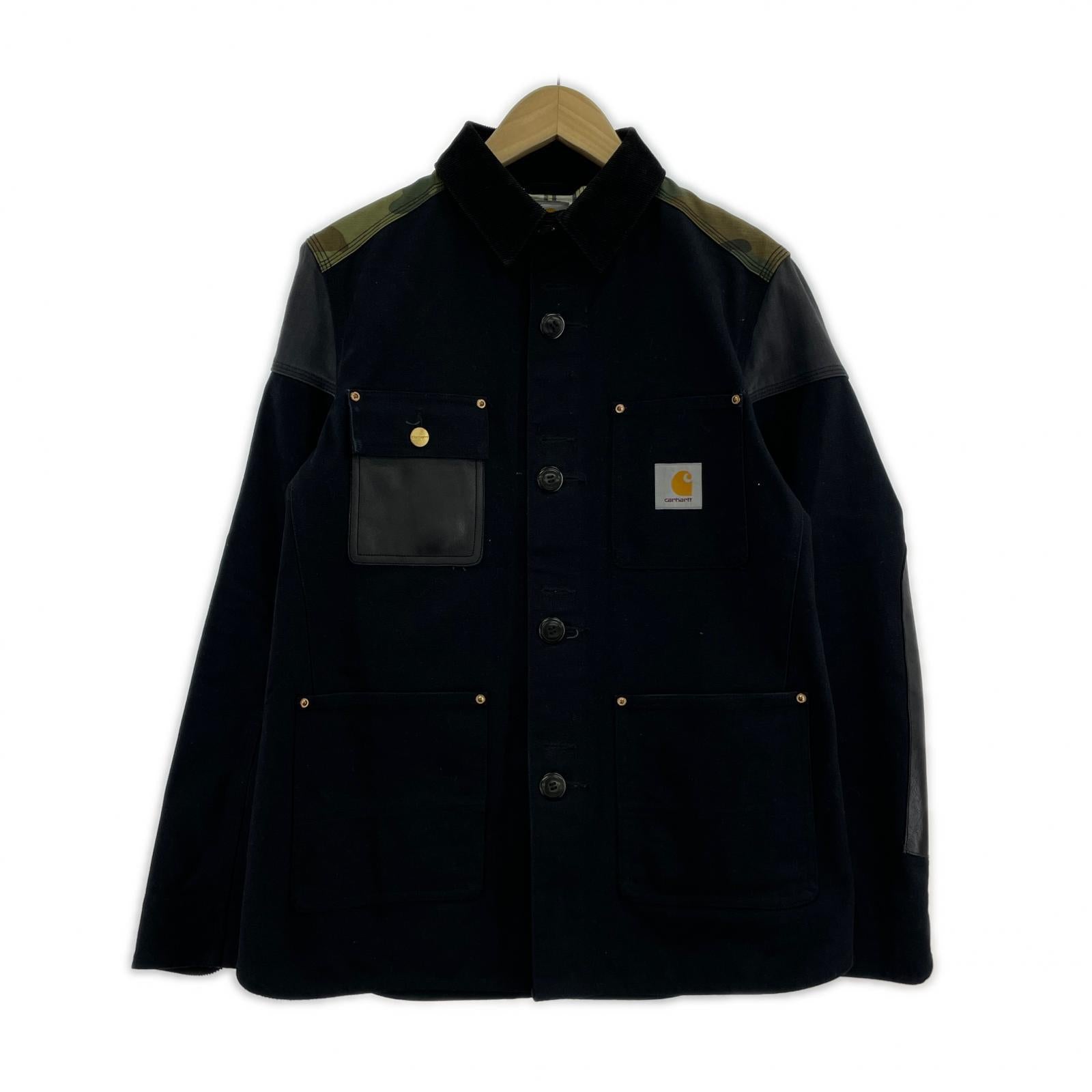 ジャケット CarHartt×JUNYA WATANABE カバーオール 黒 WO-J909 (S) S ブラック