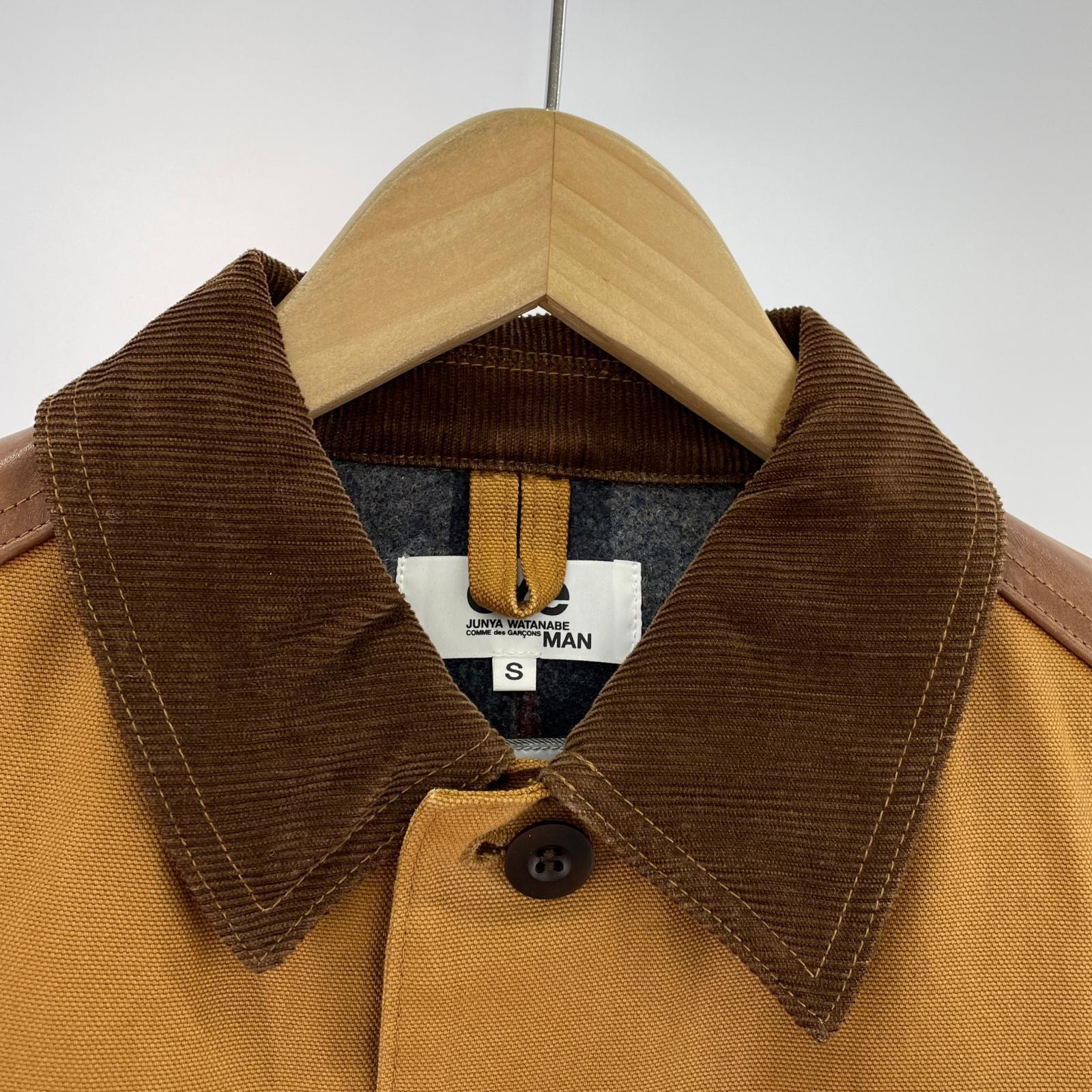 ジャケット CarHartt×JUNYA WATANABE ダックチョアコート キャメル WJ-J906 (S) S ブラウン