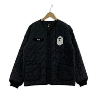 ジャケット A BATHING APE キルティングジャケット 001LJ801007M 黒 (M) M ブラック