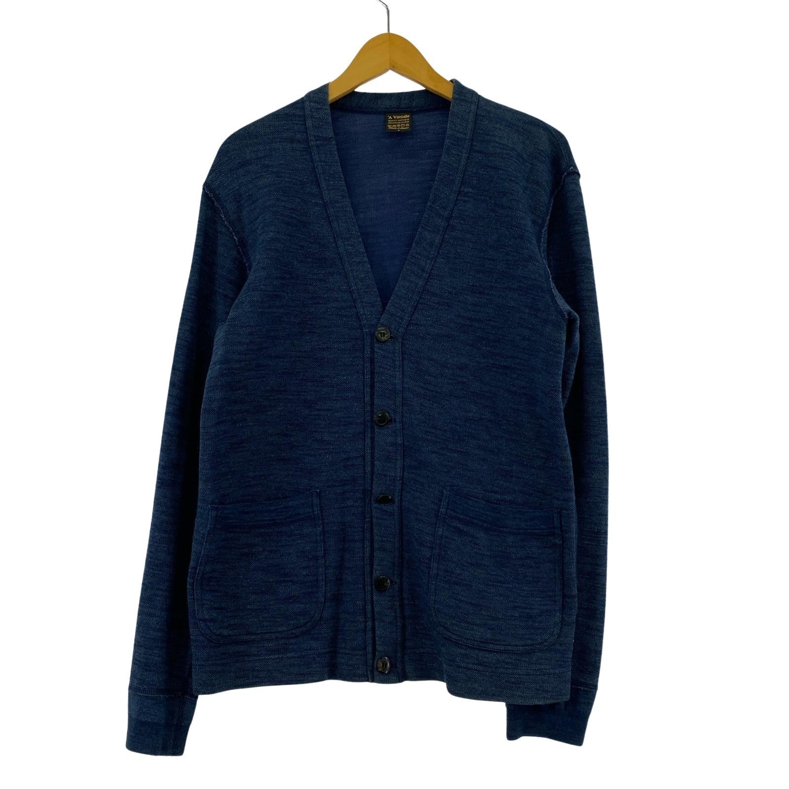 カーディガン A VONTADE カーディガン 青 (M) M ブルー