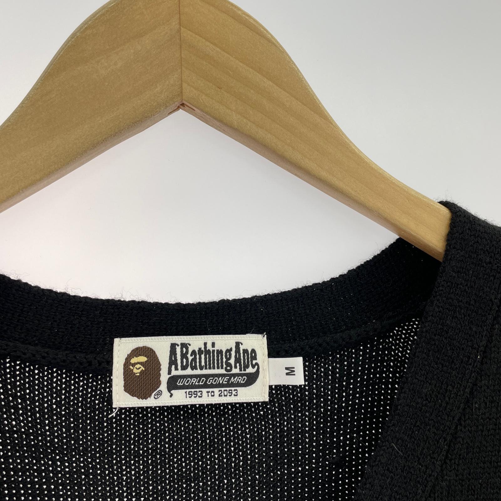 カーディガン A BATHING APE×KID CUDI カーディガン 001KNG731901X 黒 (M) M ブラック