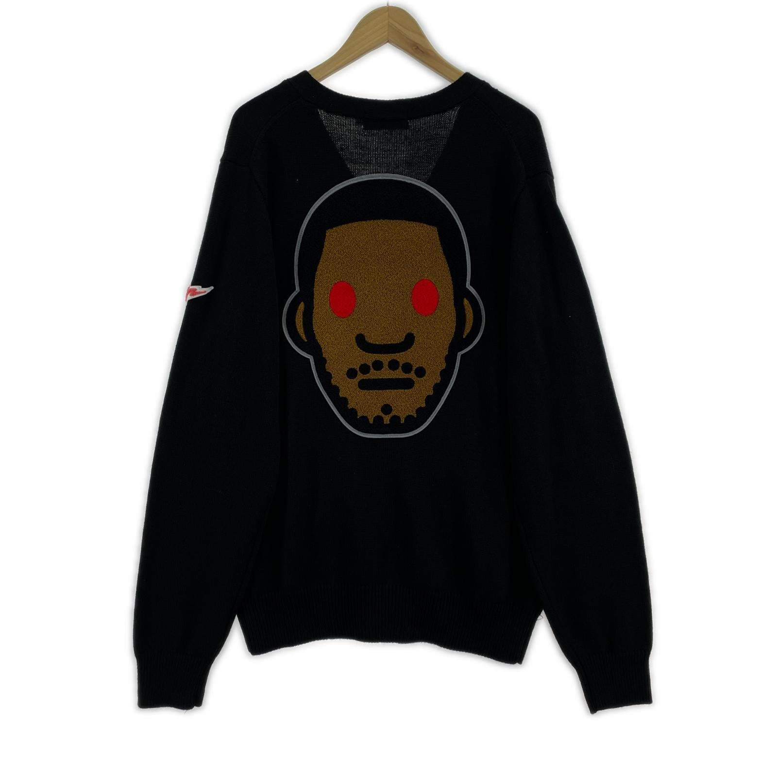 カーディガン A BATHING APE×KID CUDI カーディガン 001KNG731901X 黒 (M) M ブラック