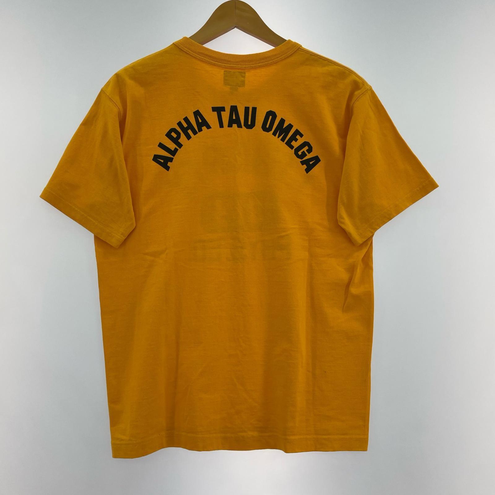 半袖Tシャツ THE REAL McCOY'S S/Sカットソー 3段プリント 黄(38)