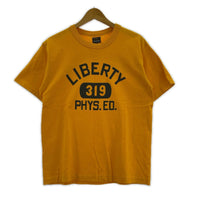 半袖Tシャツ THE REAL McCOY'S S/Sカットソー 3段プリント 黄(38)