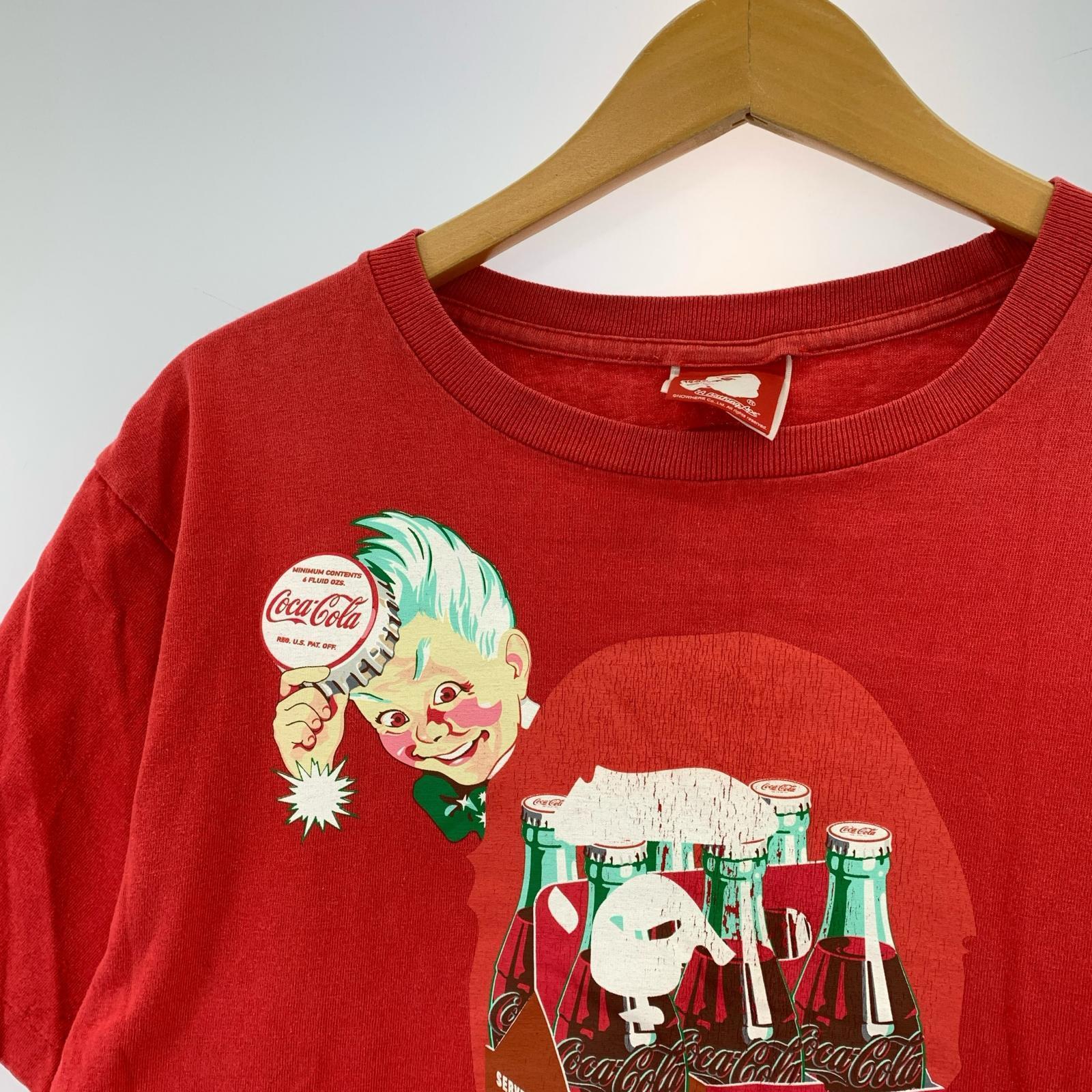 半袖Tシャツ A BATHING APE ×Coca Cola S/Sカットソー 猿顔 赤(M) M
