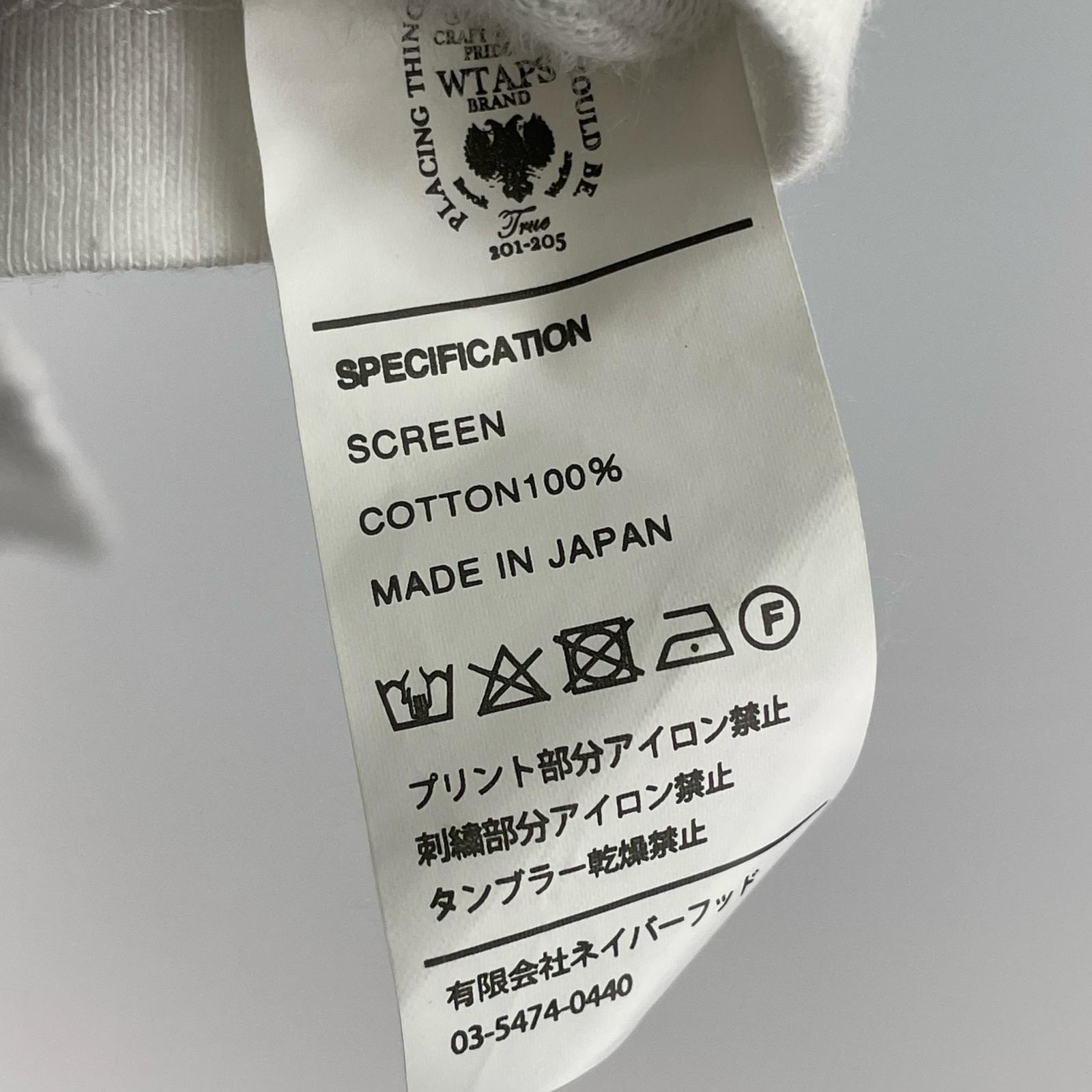 半袖Tシャツ WTAPS LIVE FAST DIE PRETTY S/Sカットソー白 (1) 1 ホワイト