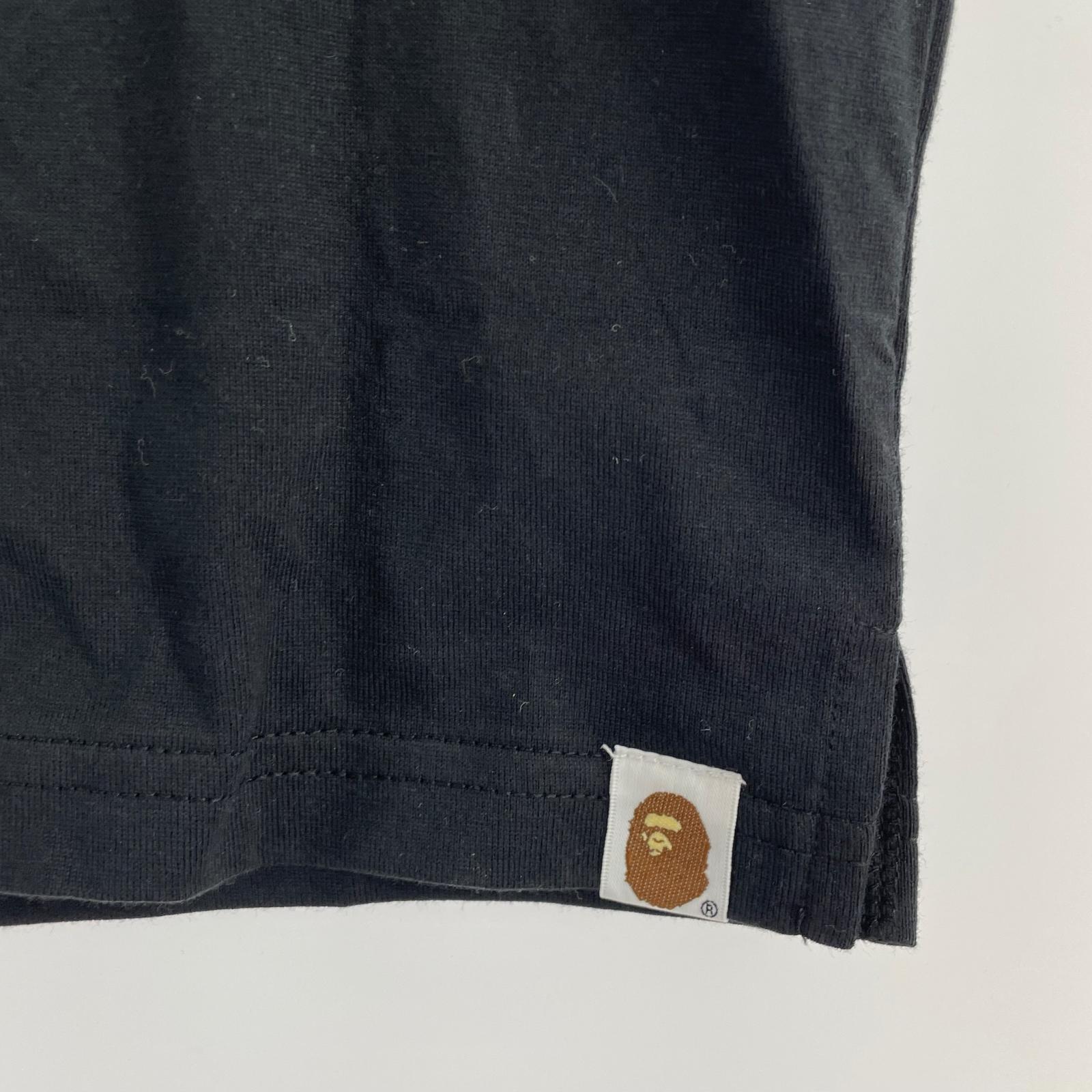 半袖Tシャツ A BATHING APE N/Sカットソー 黒(M) 新品タグ付き M ブラック