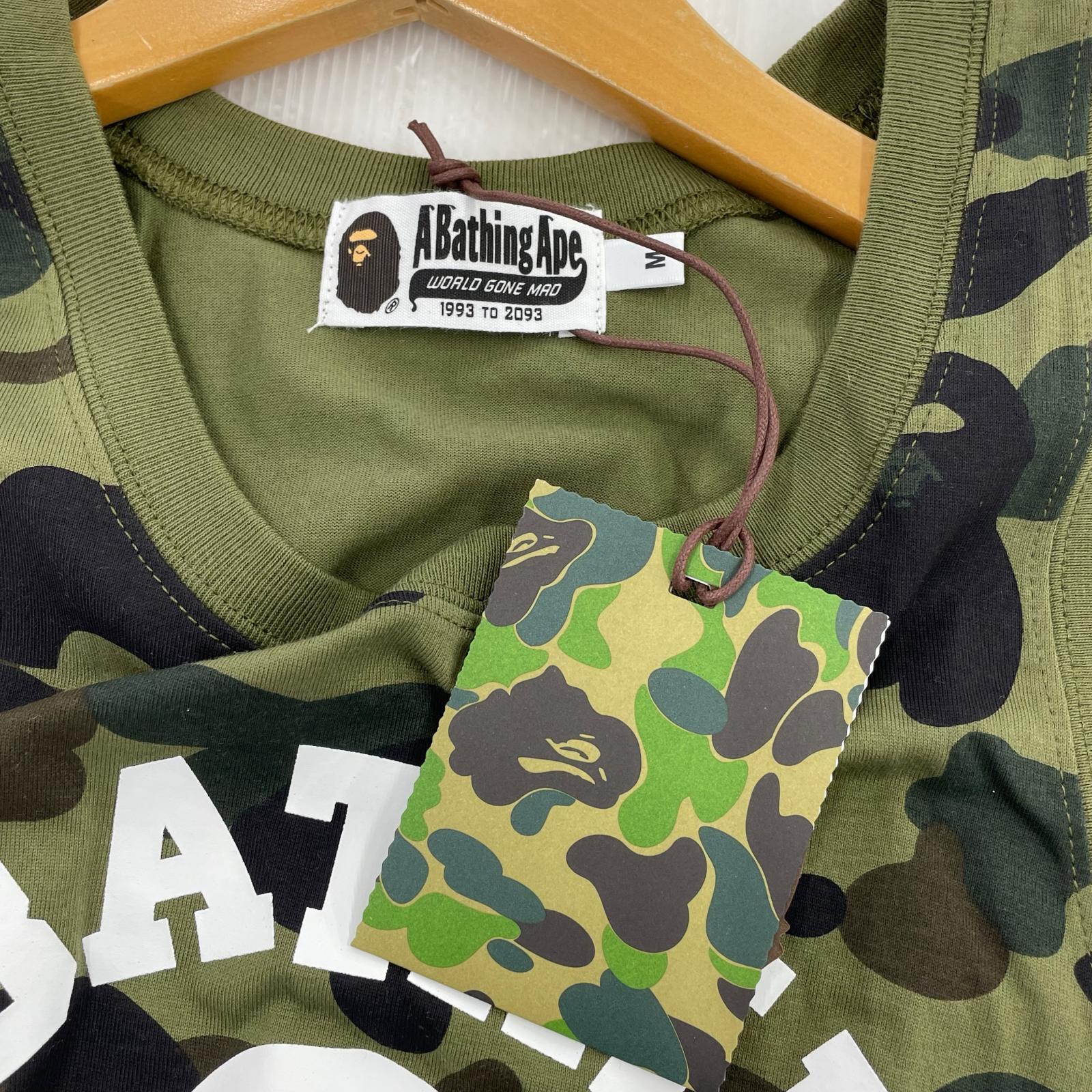 半袖Tシャツ A BATHING APE N/Sカットソー カモ カーキ(M) 新品タグ付き M