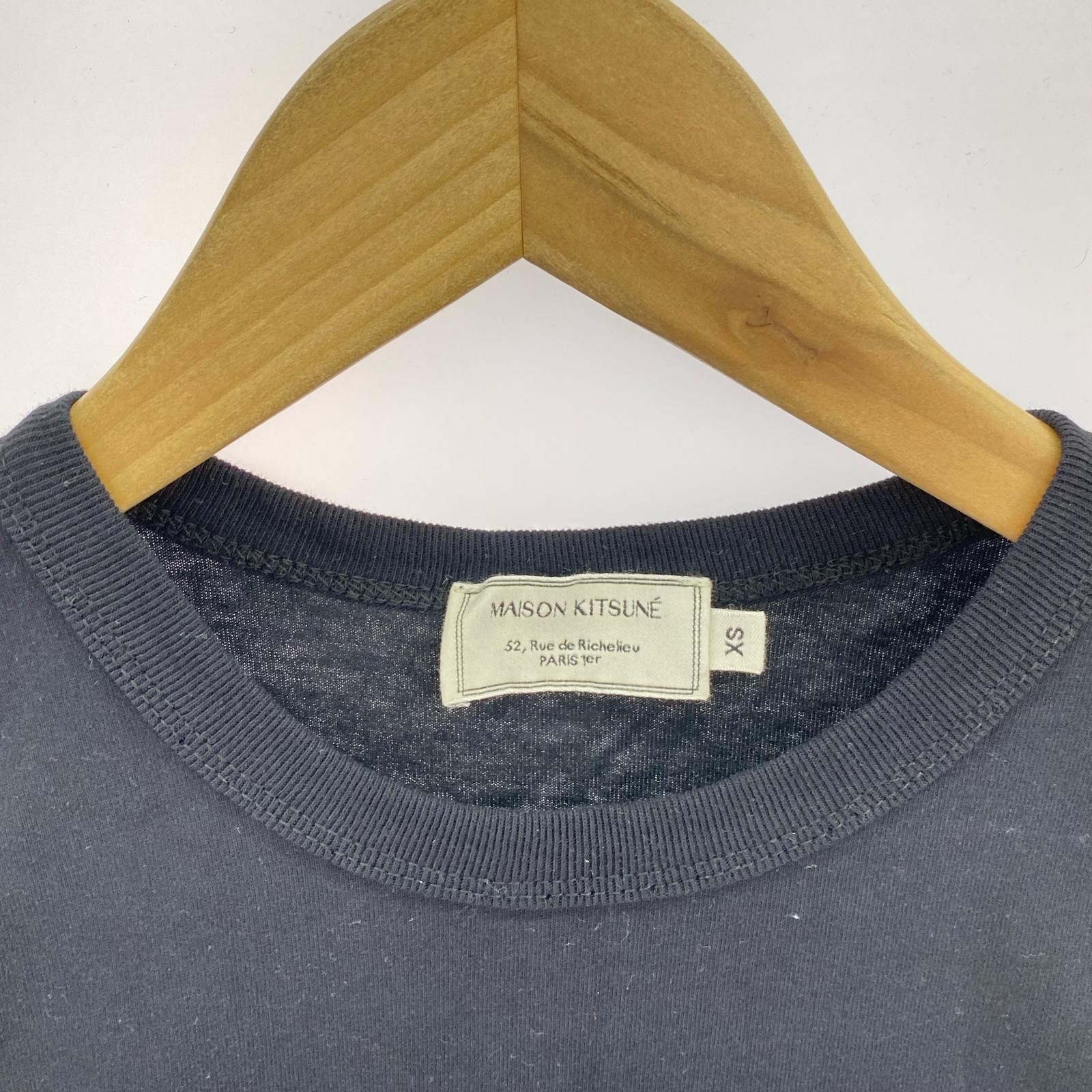 半袖Tシャツ MAISON KITSUNE S/Sカットソー 黒(XS) ブラック