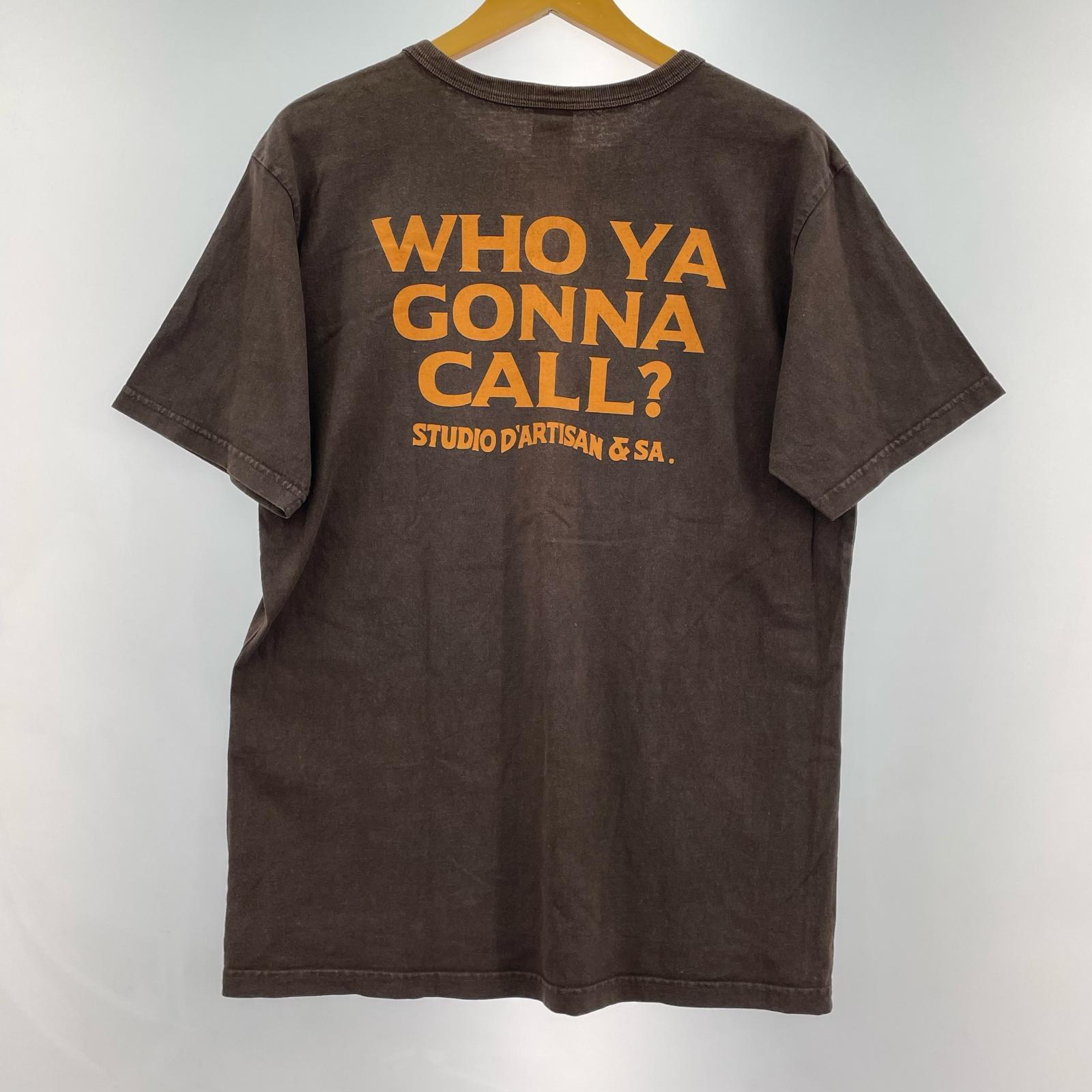 半袖Tシャツ STUDIO D'ARTISAN S/Sカットソー 茶(M) L ブラウン