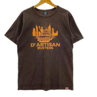 半袖Tシャツ STUDIO D'ARTISAN S/Sカットソー 茶(M) L ブラウン