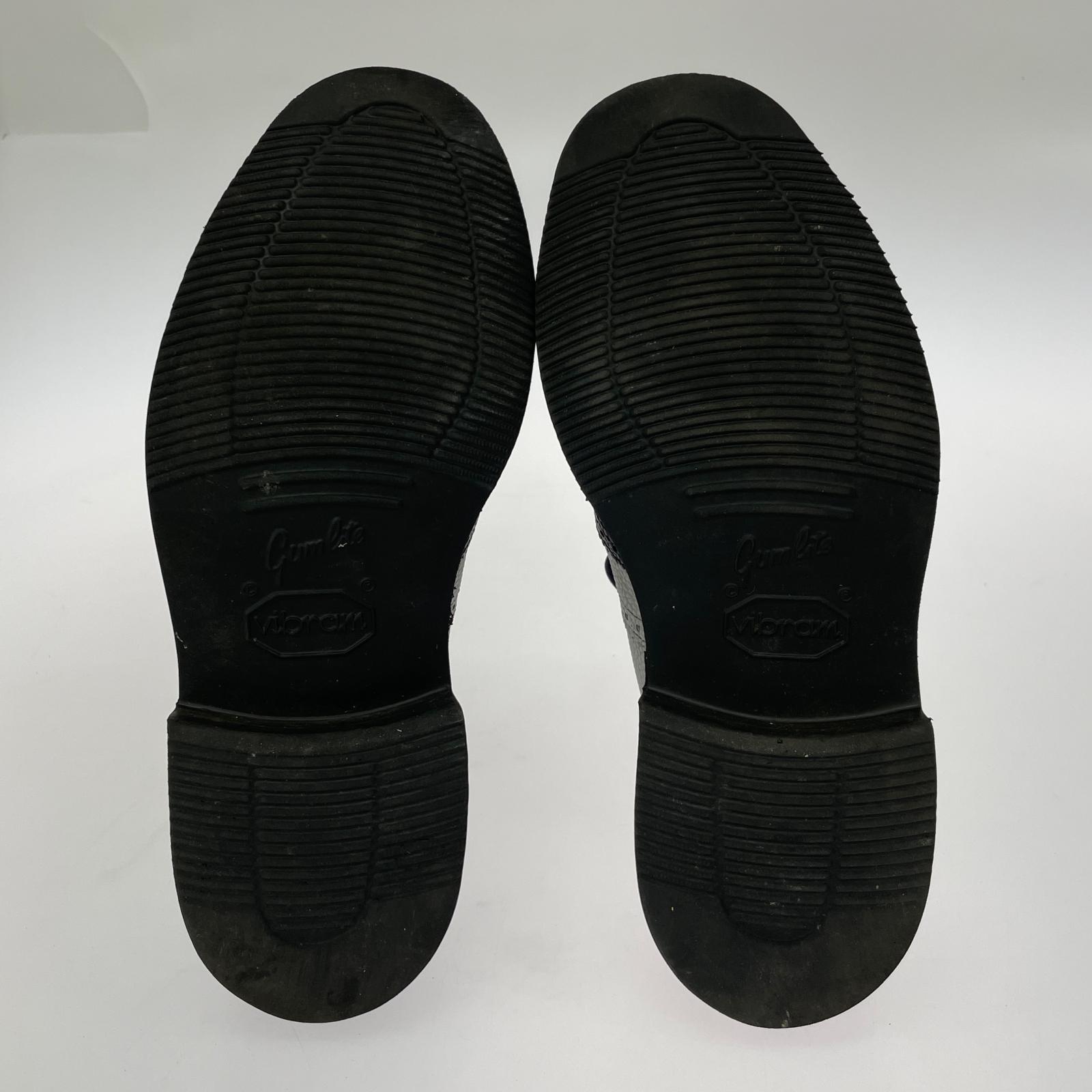 シューズ Tricker's × ジュンヤ ウイングチップ 黒×白(8.5)